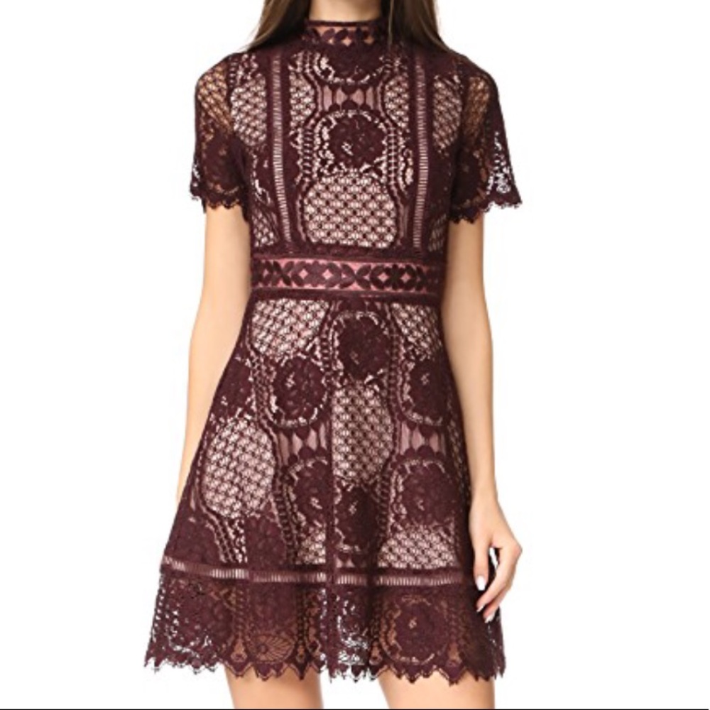 BB Dakota Aria Lace Short Sleeve Dress